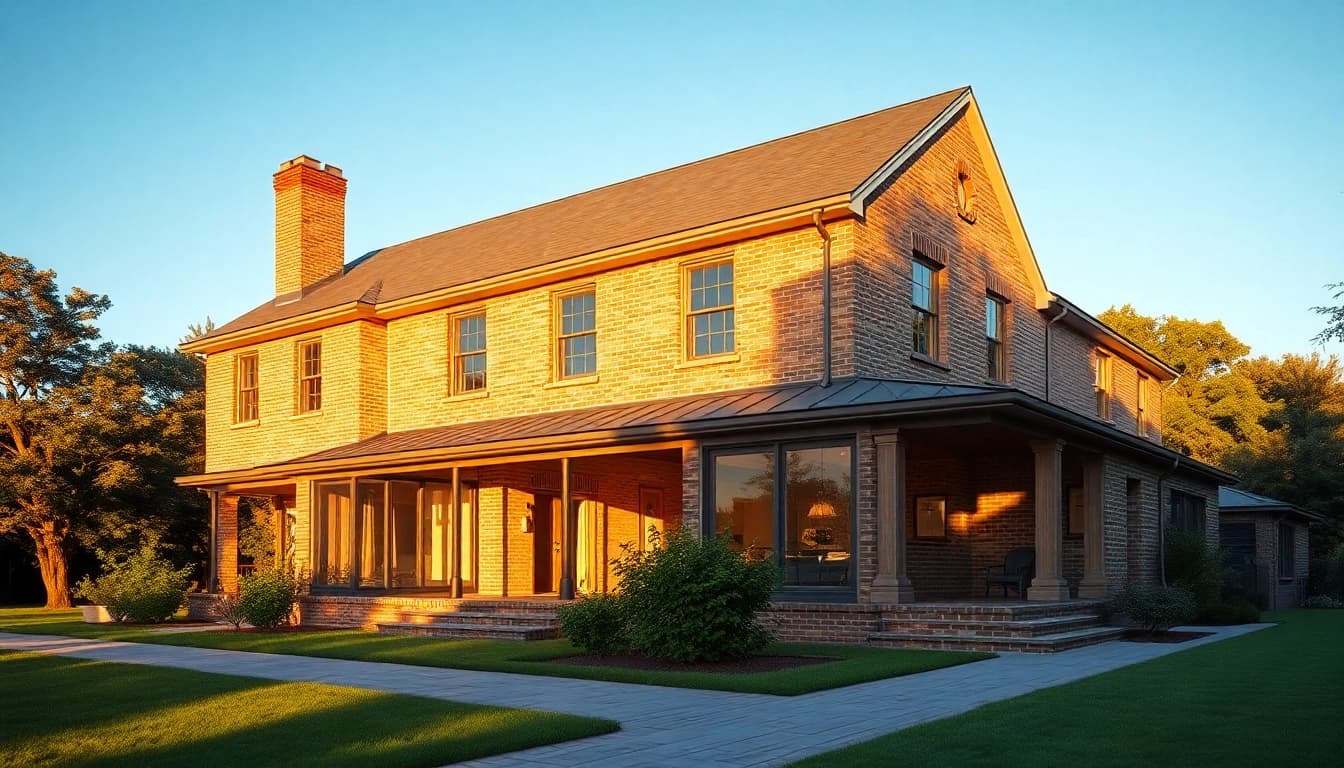 Colonial home addition showcasing elegant architecture and garden features