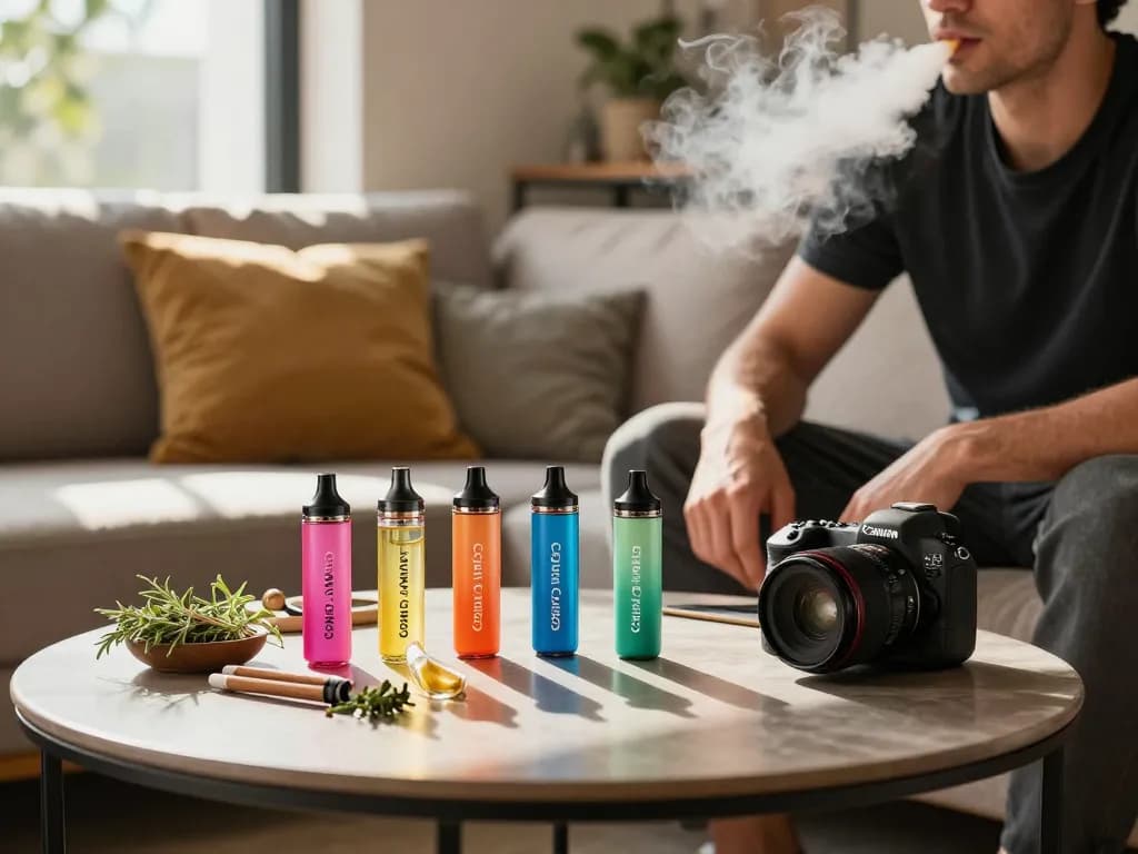Discover the joy of Clean Carts Disposable vaping experience in a cozy setting.