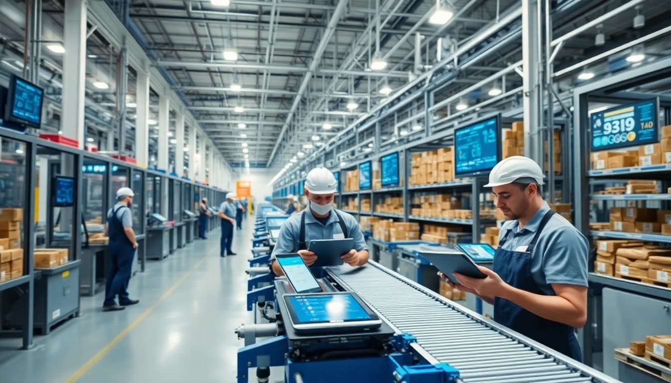 Explore factory traceability software in action within a modern manufacturing facility.