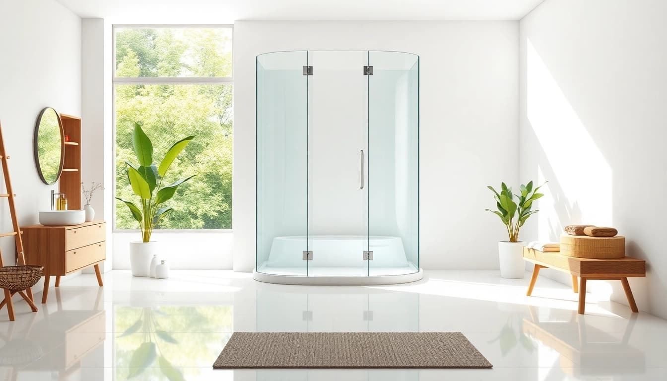 Genießen Sie die Eleganz der sonni Duschkabine 90x90 in einem modernen Badezimmer.