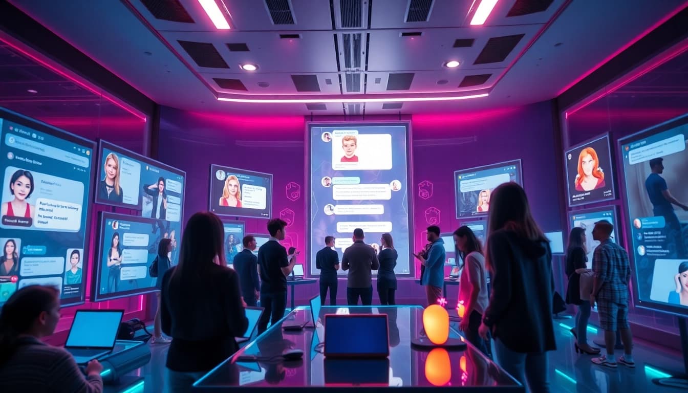 Engaging users exploring various nsfw chat ai platforms in a modern digital landscape.