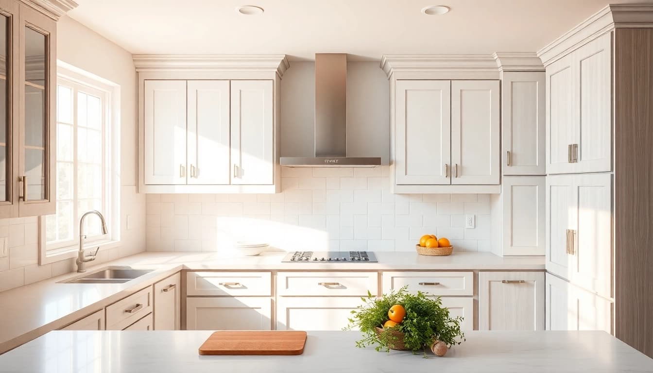 Experience Cabinet Refacing Clearwater FL in a stunning kitchen transformation with elegant cabinetry.
