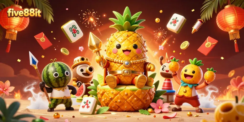 Experience vibrant gameplay and excitement with five88it, where the golden pineapple king rules the beach casino.