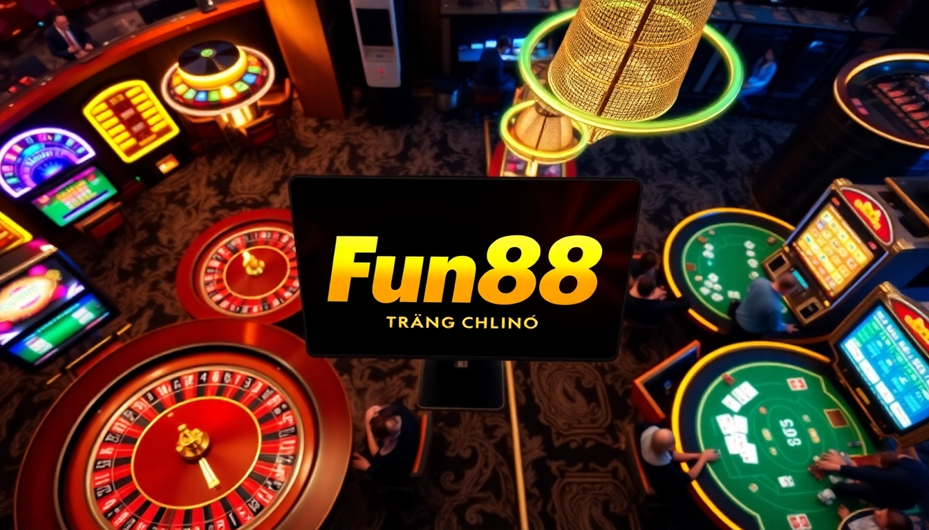 Experience thrilling gameplay on fun88 trang chủ with colorful slot machines and exciting casino tables.