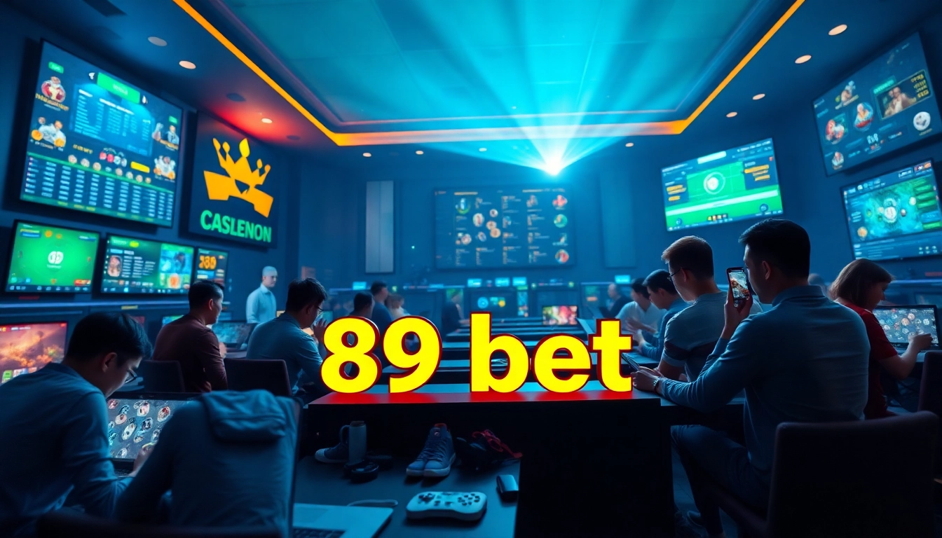 Engaging users enjoying the 89 bet online betting platform with vibrant casino games and sports betting features.