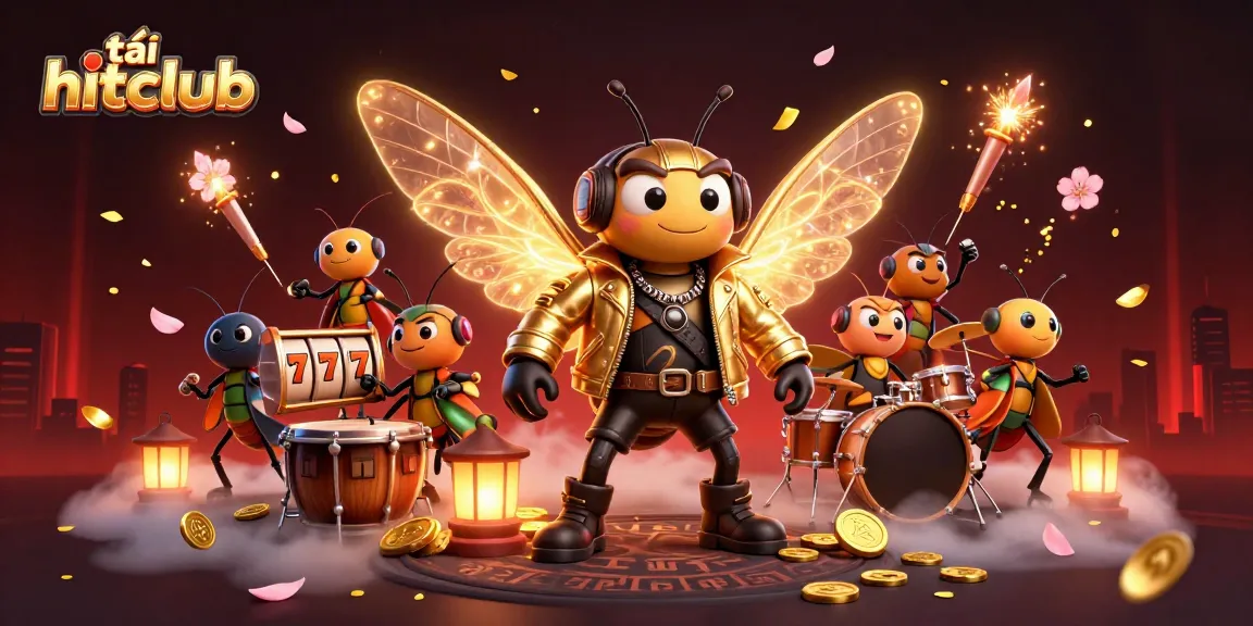 Engage with the excitement of tải hitclub through a captivating 3D illustration featuring vibrant casino elements.